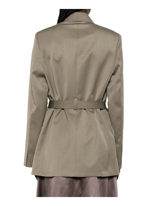 Blazer completo sartoriale con cintura Victoria Beckham | 1126WJK006909A9639 SAGE MELANGE